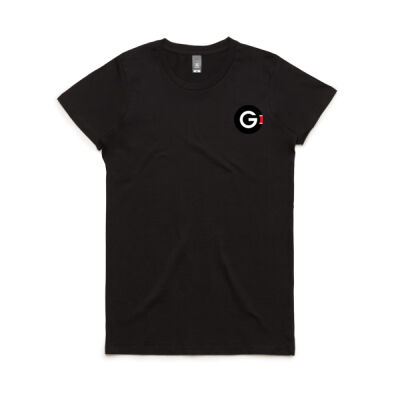 Women's T-shirt - White Centered Text Back Thumbnail