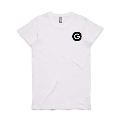 Women's T-shirt - Black Centered Text Back Thumbnail